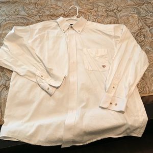 Ariat men’s white long sleeve shirt XL